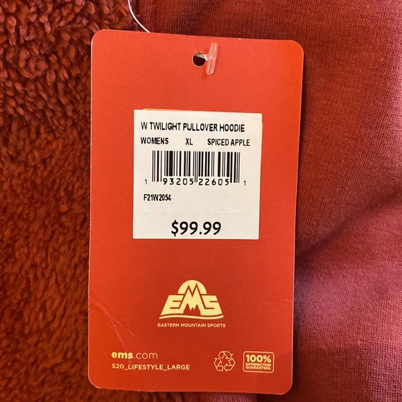 NWT EMS Spiced Apple Twilight Pullover Hoodie Women’s XL. - Picture 4 of 6